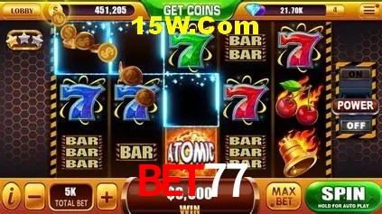 Jackpots e promoções na Bet77